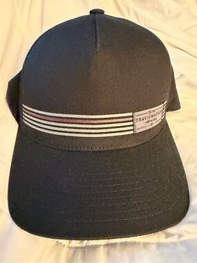 Travis Mathew Men’s Black Stripe Baseball Cap